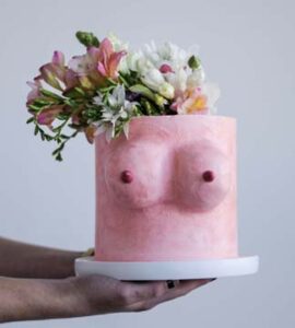 Minneapolis-Minnesota-Tits-In-A-Vase-Custom-Cake